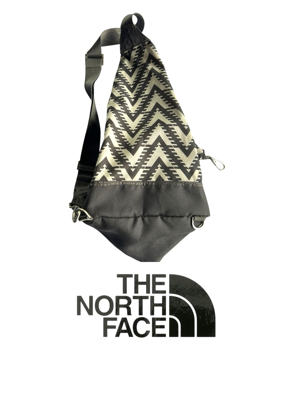 The North Face Black & Cream Chevron Pouch Sling